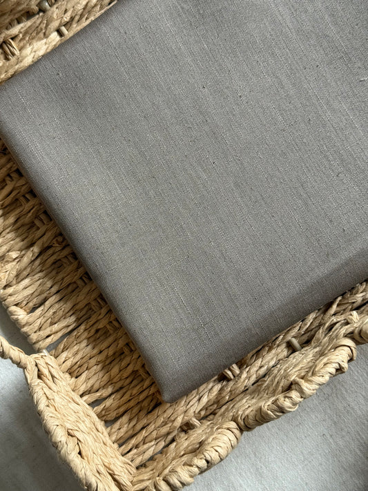 Fine Stonewashed Linen Fabric - Taupe