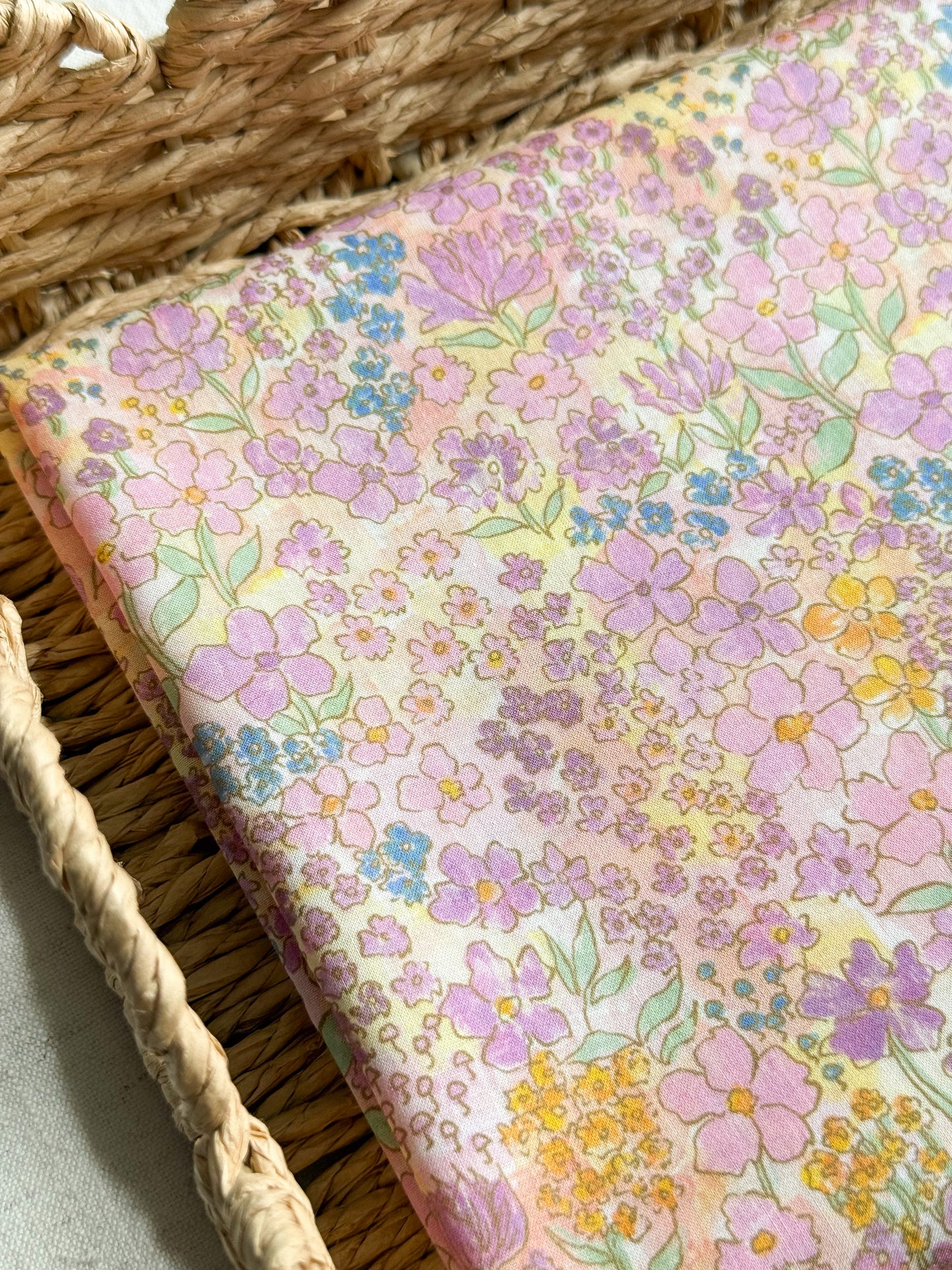 Cotton Voile Fabric - Flower Meadow