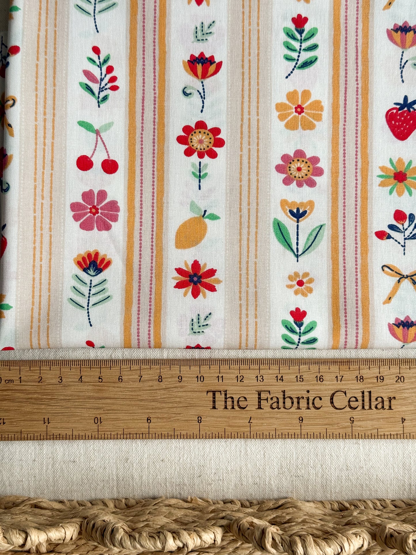 Cotton Poplin Fabric  - Summer Print