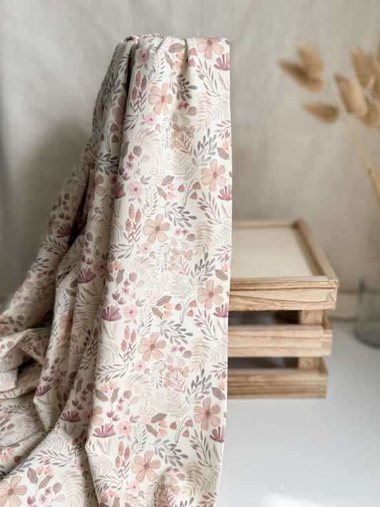 Cotton Jersey - Floral Blush